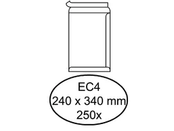 Envelop Hermes Akte Ec4 240x340mm 120gr Wit Zelfklevend