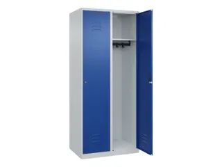 locker,HxBxD 1850x800x500mm,2vak,vak B 400mm,cil.-slot,staand op vloer - 1