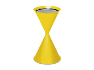 Zandasbak Staalplaat 730x400mm Ronde Trechter Sticker Verzinkt Ral1023 - 2