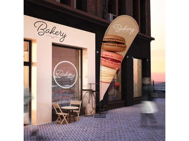 Print Drop vorm voor Beach Flag Budget Medium