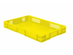 Euronorm-Stapelbak 14.5l H X L X B 75x600x400mm Geel
