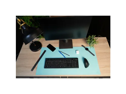 Onderlegger PU 43x90 cm tropisch/cyaan
