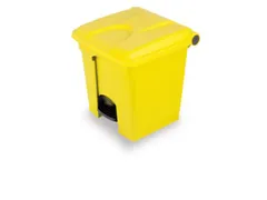 Afvalbak 45 liter HxBxD 600x398x410mm PP geel