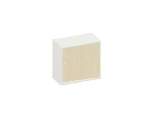 schuifdeurkast,HxBxD 770x800x430mm,decor romp wit,decor front esdoorn - 1