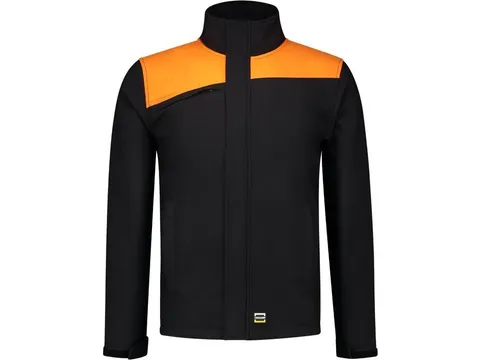 Tricorp Bicolor 402021 softshell, zwart/oranje, maat 8XL, per stuk