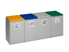 afvalverzamelbox 4x60l HxBxD 570x1410x405mm