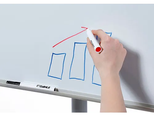 Flipover Dahle Team mobiel magnetisch gelakt staal met verstelbare arm