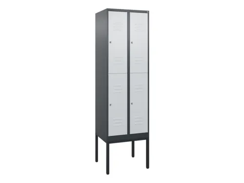 dubbeldekse locker,HxBxD 2120x600x500mm,2x2vak.,vak B 300mm