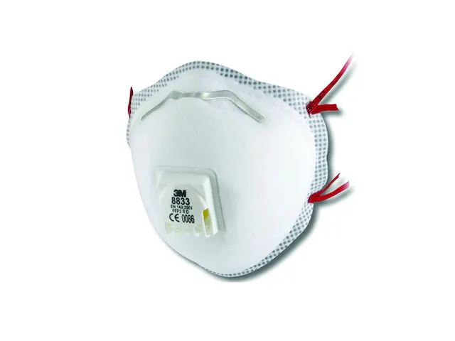 Stofmasker 8833 Ffp3 Uitademventiel Doos 10 Stuks