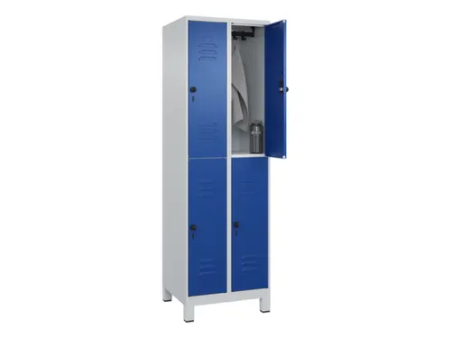 dubbeldekse locker,HxBxD 1950x600x500mm,2x2vak.,vak B 300mm