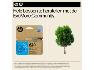 Inktcartridge HP 4S6W6NE 937E Evomore blauw - 4