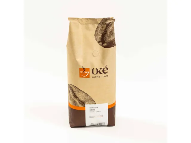 Oké café en grains, paquet de 1 kg, Espresso Royal