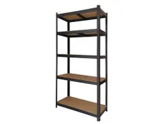 Stellingkast 5 borden 90x40x180cm SU175 max 875 KG zwart