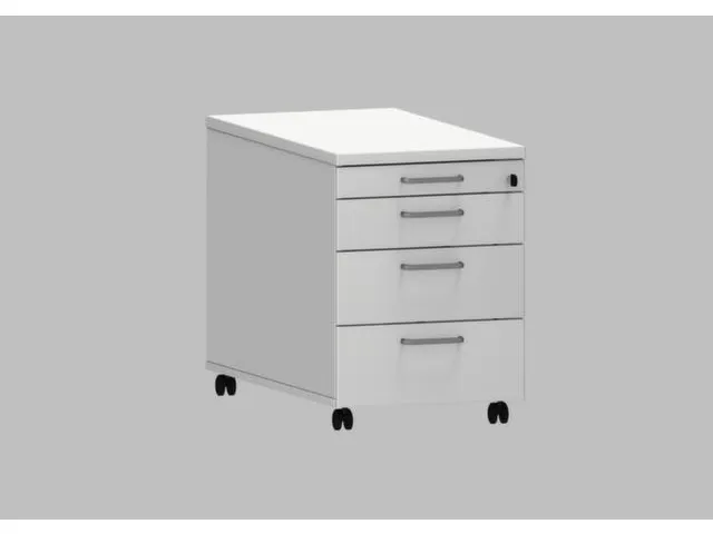 mobiel ladeblok,HxBxD 600x430x800mm,3lade(n),m. beugelgreep,NE-esdoorn