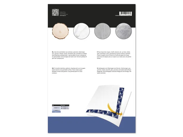 Papier carbone Kangaro A4 100 feuilles bleu