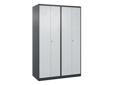 locker voor scheiding van kleding,HxBxD 1850x1200x500mm,4vak