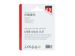 Quantore USB-stick 3.0 128GB Zwart - 3