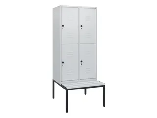 Dubbeldekse dekenkist,HxBxD 1950x800x815mm,2x2vak.,vak B 400mm - 1