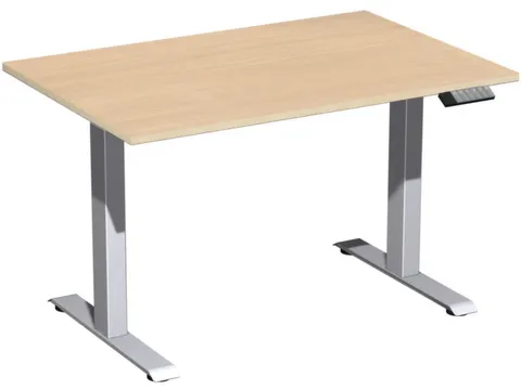 Bureau à hauteur réglable élec. HxlxP 730-1230x1200x800mm