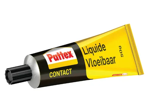 Contactlijm vloeibaar Pattex tube 50 gram op blister