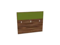 baliepaneel bureau aanbouw achter NP-tiepolo nut BN7048-groen 1400mm