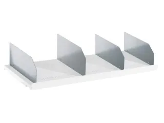 OUTLET scheidingswand v. legbord HxD 100x300mm RAL7035 - 1