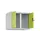 opzetkast,v. locker voor scheiding van kleding,2vak.,vak B 300mm