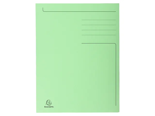 Dossiermap Exacompta Forever A4 3 kleppen 280gr groen