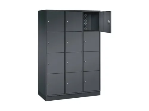 grootvolume-lockersysteem,HxBxD 1950x1220x500mm,3x4vakken,cil.-slot