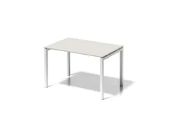 bureau HxBxD 740x1200x800mm blad grijswit 4-voeten verkeerswit