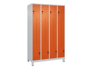 Z-garderobekast,HxBxD 1950x1200x500mm,vak B 150/300mm,draaigrendel - 1