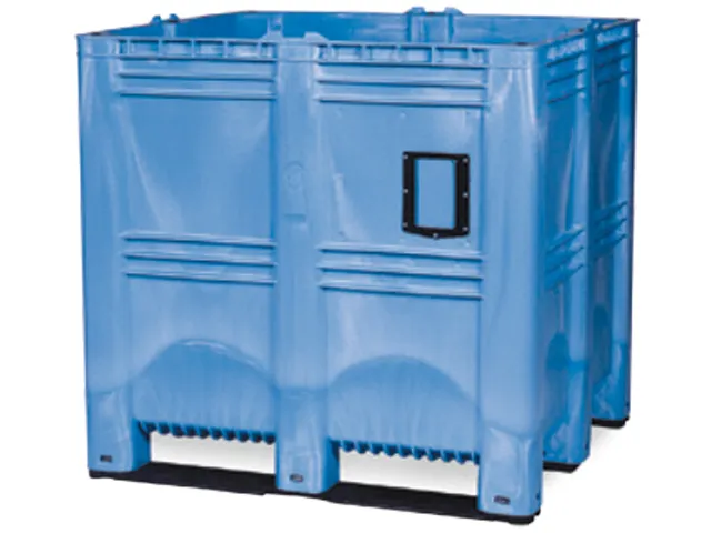 Mega-Stapelcontainer Pe 1250x1300x1150mm 1400 liter Gesloten Blauw