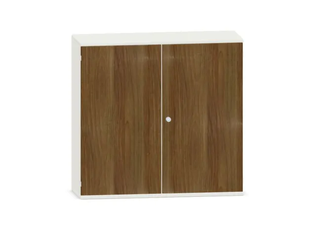 kantoorkast,HxBxD 1150x1200x430mm,decor romp wit,decor front noten