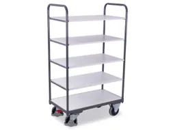 Esd-etagewagen 5 Etages 250kg 850x500mm 1530x910x500mm