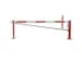 Barrière Pivotante,Hors-Tout L 5M,Lisse Alu Rouge/Blanc