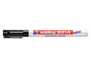 Viltstift edding 8014 laboratory ronde punt 1mm F zwart - 1