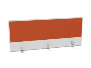 opzetpaneel,v. bureau,aanbouw achter,B 1400mm,Bl-wit,BN3012-oranje - 1