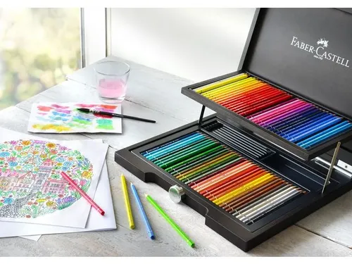 Aquarelpotlood Faber-Castell Albrecht Dürer houten koffer 72 stuks