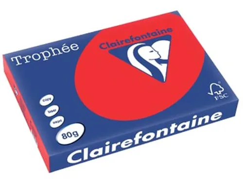 Trophée Intens gekleurd papier A3 80 gram 500vel Koraalrood