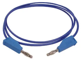 Meetsnoeren (Spuitgegoten Banaanpluggen 4mm) / Blauw - 3A/30V - 1
