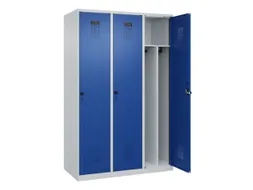 locker voor scheiding van kleding,HxBxD 1850x1200x500mm,3vak