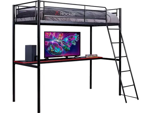 Xrocker Hq Hoogslaper Gaming Bed 2021108 90x190cm met bureau