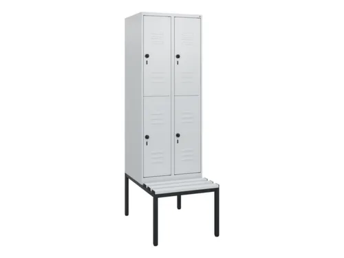 Dubbeldekse dekenkist,HxBxD 1950x600x815mm,2x2vak.,vak B 300mm