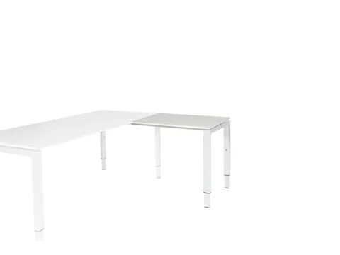 Domino Aanbouw Hoogte Verstelbaar 800x600mm Grijs 25mm Wit