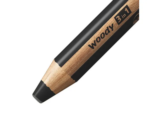 Kleurpotlood STABILO 882 woody 3-in-1 incl 4 slijpers 76 stuks assorti