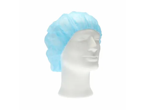 PP non woven haarnet blauw 53cm bouffant cap maat L 10x100 Stuks