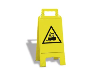 Waarschuwingsbord,Bodemtransportvoertuigen,Vloeropsteller,Kunststof - 1