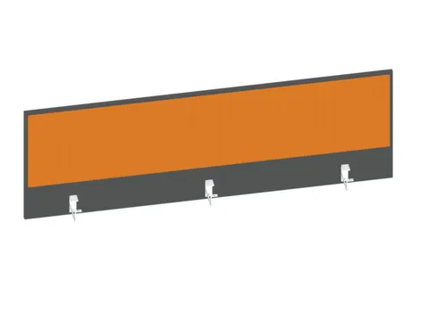 baliepaneel bureau aanbouw achter MS-donkergrijs BN3005-geel 1600mm