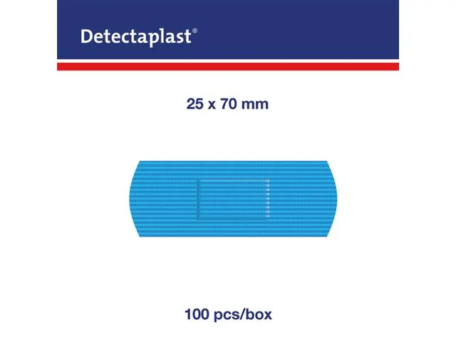 Pansement Detectaplast 8025 premium hydrofuge bleu 25x72mm 100pcs
