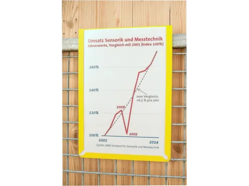 zichtpaneel,DIN A4,liggend,grijs,achterzijde magnetisch